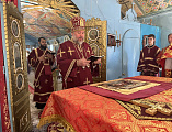 С архипастырским визитом Преосвященнейший епископ Симон посетил храм Покрова Пресвятой Богородицы г. Новошахтинска