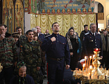 Общее великопостное говение атаманов и казаков состоялось в Покровском кафедральном соборе г. Шахты. Богослужение совершил епископ Шахтинский и Миллеровский Симон
