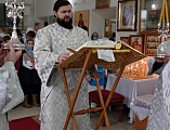 Преосвященнейший епископ Симон с архипастырским визитом посетил приход в честь вмч. Пантелеимона г. Гуково