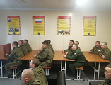 Иеромонах Николай (Наметышев) с пастерским визитом посетил 163 - танковый полк, 3 батальон, 7 роту