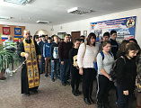 Состоялась очередная пастырская встреча иеромонаха Димитрия (Яроцкого) со студентами Миллеровского казачьего техникума