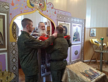 Иеромонах Николай (Наметышев) с пастырским визитом посетил военную часть 3066 войск национальной гвардии РФ Октябрьского района
