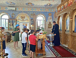 Духовно-нравственная беседа с учащимися казачьей школы в станице Краснокутской