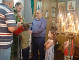 В день памяти преподобного Серафима Саровского храм в поселке Отрадный Багаевского района отметил престольный праздник