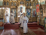 В Престольный день Преосвященнейший епископ Симон совершил Божественную литургию в храме Вознесения Господня города Шахты