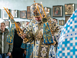 В праздник Благовещения Пресвятой Богородицы Преосвященнейший епископ Симон совершил Литургию в храме Вознесения Господня города Шахты