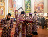 В субботу первой седмицы Великого поста епископ Симон с архипастырским визитом посетил приход равноапостольного князя Владимира города Шахты