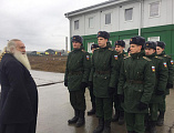 Иеромонах Николай (Наметышев) с пастырским визитом посетил воинов инженерного батальона