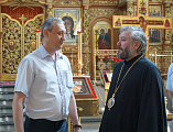 Преосвященнейший епископ Симон вместе с сотрудниками Департамента по предупреждению и ликвидации ЧС, МЧС и ГО и ЧС г. Шахты помолился о благополучии и предотвращении чрезвычайных ситуаций в Ростовской области