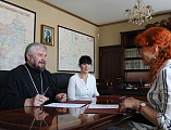 В Шахтинском епархиальном управлении состоялось подписание соглашения о сотрудничестве Шахтинской епархии и Департамента культуры города Шахты