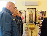 Личный состав Кашарского местного пожарно-спасательного гарнизона посетили храм святителя Николая Чудотворца сл. Кашары
