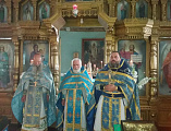 В храме Вознесения Господня г. Шахты соборным богослужением отметили праздник в честь Иверской иконы Божией Матери