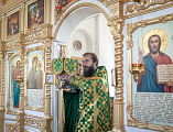 В престольный день Преосвященнейший епископ Симон совершил Божественную литургию в храме Святой Троицы хутора Ягодинка