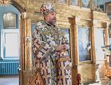 В праздник Благовещения Пресвятой Богородицы Преосвященнейший епископ Симон совершил Литургию в Покровском храме города Шахты
