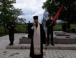 Протоиерей Роман принял участие в торжественных митингах в честь Дня Победы в х. Усьман и х. Красный