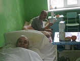 В хоспис пос. Таловый принесли весть о Рожденном Христе