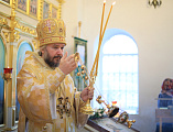 Преосвященнейший епископ Симон возглавил воскресную Божественную литургию в храме Святой Троицы города Каменск-Шахтинский
