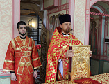 Епископ Шахтинский и Миллеровский Симон совершил Божественную литургию и диаконскую хиротонию в храме Донской иконы Божией Матери г. Новошахтинска