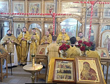 Соборное богослужение в Донском храме Новошахтинска с участием духовенства и казачества