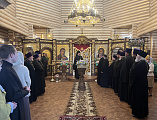 Преосвященнейший епископ Симон совершил всенощное бдение в храме преподобного Сергия Радонежского хутора Старая Станица