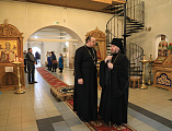Преосвященнейший епископ Симон посетил храм Донской иконы Божией Матери г. Новошахтинска, где началась роспись стен