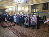 Преосвященнейший епископ Симон совершил воскресную Божественную литургию и иерейскую хиротонию в храме Екатерининского архиерейского подворья г. Красный Сулин