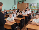 Иеромонах Герман (Руденко) встретился с шестиклассниками Лицея №6