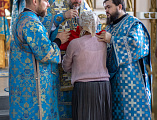 В день отдания праздника Успения пресвятой Богородицы Преосвященнейший епископ Симон совершил Божественную литургию и чин освящения антиминсов