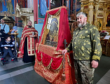 В Свято-Покровский храм г. Каменск-Шахтинский прибыл крестный ход с чудотворной Табынской иконой Божией матери