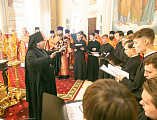 Епископ Шахтинский и Миллеровский Симон сослужил митрополиту Ростовскому и Новочеркасскому Меркурию в день его тезоименитства