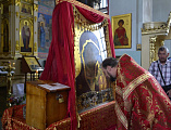В Свято-Покровский храм г. Каменск-Шахтинский прибыл крестный ход с чудотворной Табынской иконой Божией матери