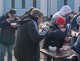 В прощеное воскресенье на Соборной площади города Шахты состоялись народные гуляния, посвященные Масленице