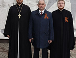 Протоиерей Роман Амплеев принял участие в митинге, посвященном 78-й годовщине победы в Великой Отечественной войне