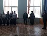 Иеромонах Арсений (Алимов) принял участие в торжественном митинге, посвященном 78 годовщине освобождения пос. Горный от немецко-фашистских захватчиков