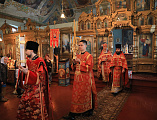 В среду Светлой седмицы Правящий архиерей Шахтинской епархии Преосвященнейший епископ Симон совершил Божественную литургию в храме Вознесения Господня г. Шахты