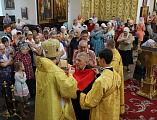 В День 1030-летия Крещения Руси епископ Симон совершил Божественную литургию в Покровском кафедральном соборе