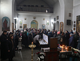Отпевание почетного настоятеля храма святителя Николая Чудотворца протоиерея Владимира Ильина