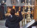 В среду первой седмицы Великого поста в Покровском кафедральном соборе г. Шахты совершена первая Литургия Преждеосвященных Даров
