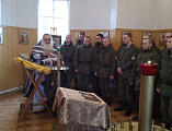 Иеромонах Николай (Наметышев) с пастырским визитом посетил военную часть 3066 войск национальной гвардии РФ Октябрьского района