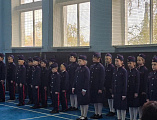 В школе №23 поселка Красногорняцкого прошло торжественное мероприятие «Посвящение в казаки»