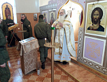 В попразднство Богоявления иеромонах Николай (Наметышев) с пастырским визитом посетил воинскую часть Войск национальной гвардии РФ № 3066