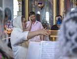 В День Святой Троицы, Пятидесятницы Преосвященнейший епископ Симон совершил Божественную литургию в Покровском кафедральном соборе г. Шахты