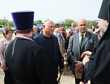Преосвященнейший епископ Симон совершил чин на основание церкви и водружение креста в поселке Тарасовский