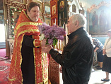 Торжественное богослужение в честь 70-летия Победы в Великой Отечественной войне прошло в Никольском храме г. Шахты