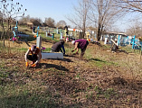 Субботник на кладбище Первомайского сельского поселения