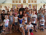 Воспитанники воскресной школы и ученики школы № 14 г. Шахты в день памяти пророка Илии посетили храм Александра Невского
