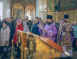 В Неделю Торжества Православия Преосвященнейший епископ Симон совершил Божественную литургию святителя Василия Великого в Покровском кафедральном соборе г. Шахты