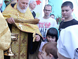 В приходе великомученика Пантелеимона г. Гуково школьники и студенты собрались на молитву перед учебным годом