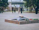 В 75 годовщину Великой Победы Преосвященнейший епископ Симон вместе с сотрудниками Администрации города и ветеранами локальных войн почтил память солдат Великой Отечественной войны
