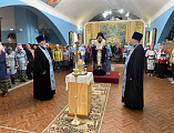 Преосвященнейший епископ Симон совершил всенощное бдение в храме Казанской иконы Богородицы города Гуково
